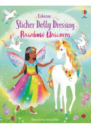 Sticker Dolly Dressing Rainbow Unicorns