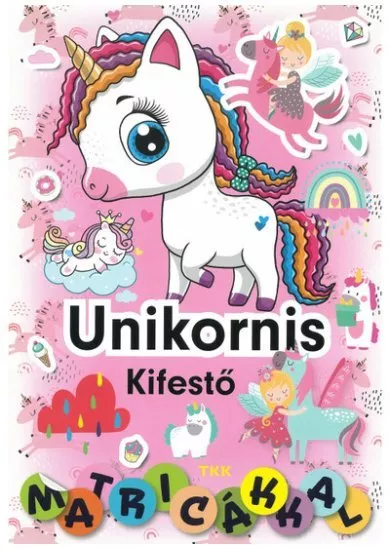 Unikornis kifestő - Matricákkal
