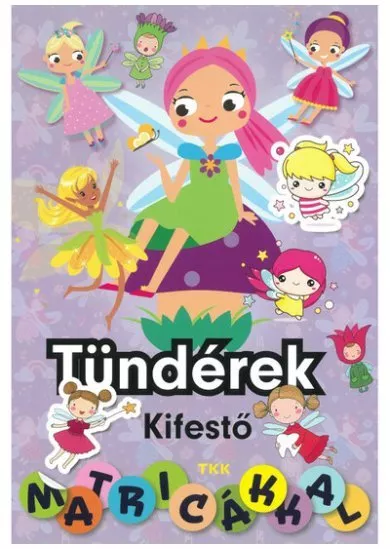 Tündérek kifestő - Matricákkal