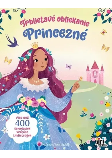 Princezné - Trblietavé obliekanie - viac než 400 samolepiek vrátane trblietavých