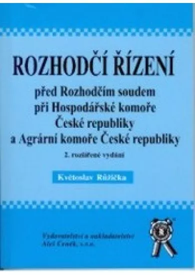 Rozhodčí řízení - 2. vydání