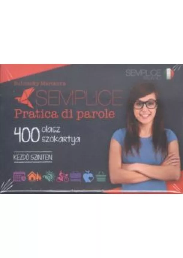Bulinszky Marianna - Semplice pratica di parole - 400 olasz szókártya /Kezdő szinten
