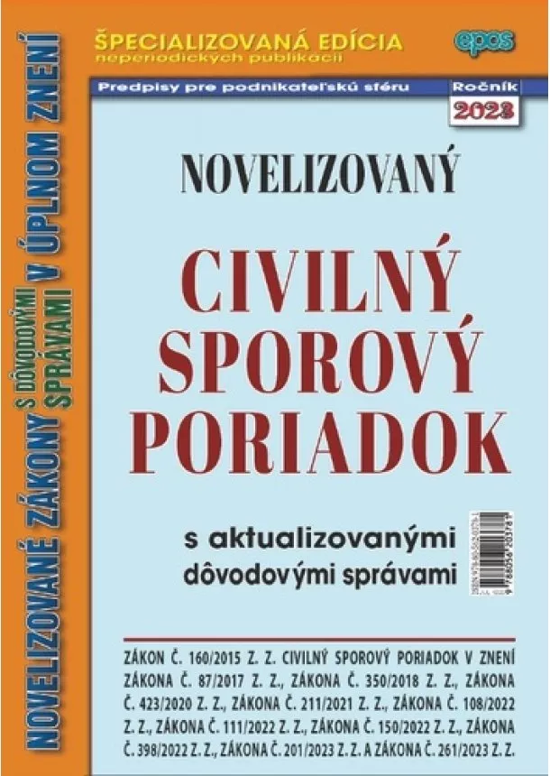 kol. - Novelizovaný Civilný sporový poriadok 12/2023