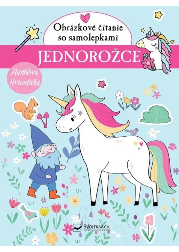 Jednorožce - Obrázkové čítanie so samolepkami