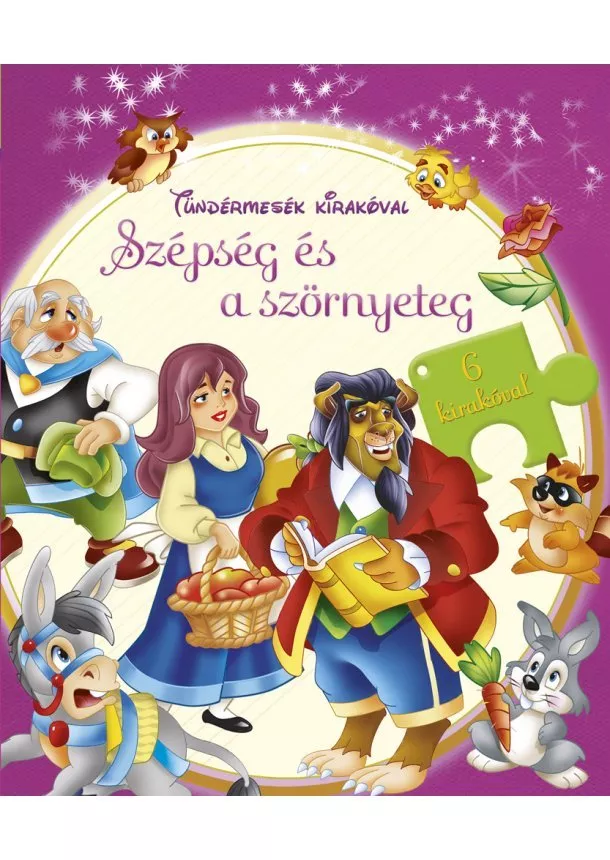 Puzzle-Könyv - Tündérmesék kirakóval - Szépség és a szörnyeteg