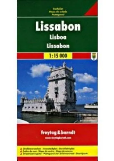 Lisabon mapa mesta 1:15000