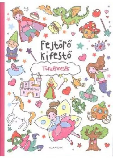Fejtörő kifestő: Tündérmesék