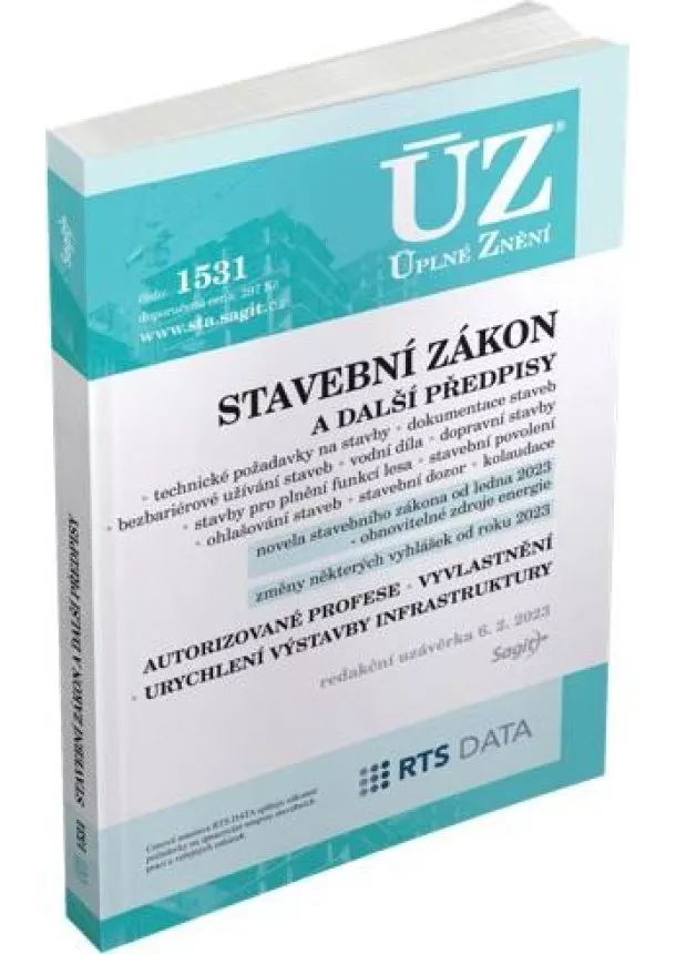 ÚZ 1531 Stavební zákon, vyhlášky a další předpisy