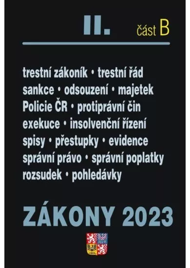 Zákony II B/2023 Trestní právo
