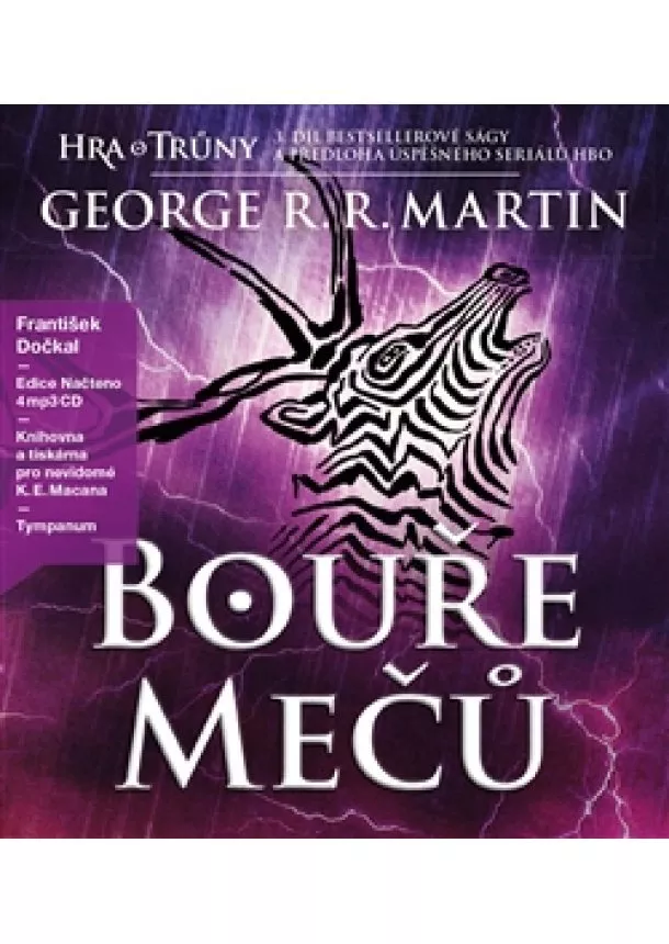George R.R. Martin, Tympanum - Bouře mečů - Píseň ledu a ohně (5xaudio na cd - mp3) - Hra o trůny 3