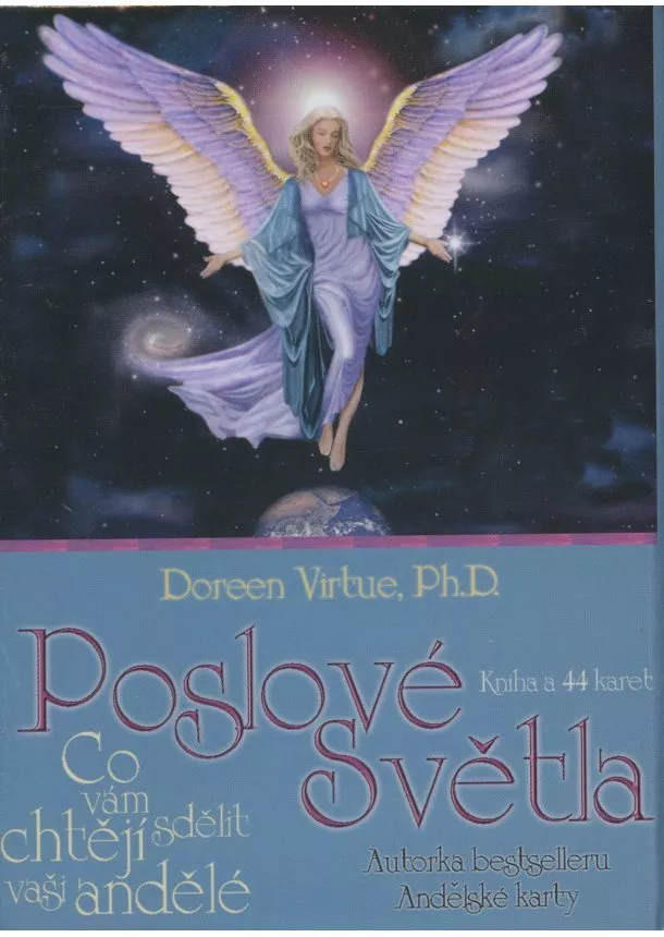 Doreen Virtue - Poslové světla - kniha a 44 karet