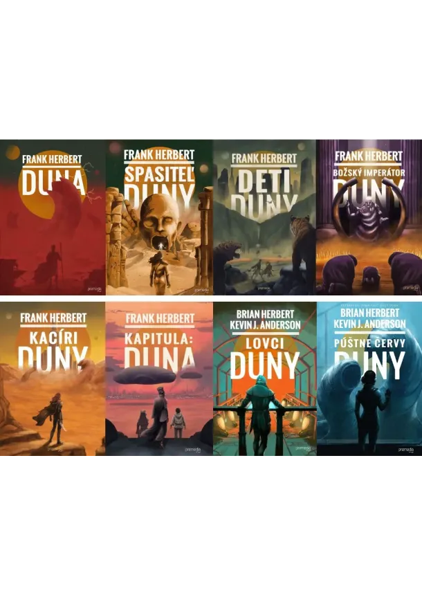 Frank Herbert - Kolekcia kníh DUNA Frank Herbert - 8 kníh