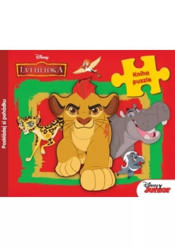 Walt Disney - Disney Junior - Lví hlídka - Kniha puzzle - Poskládej si pohádku