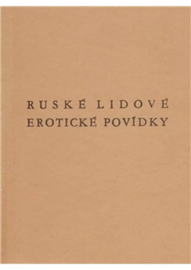 Ruské lidové erotické povídky