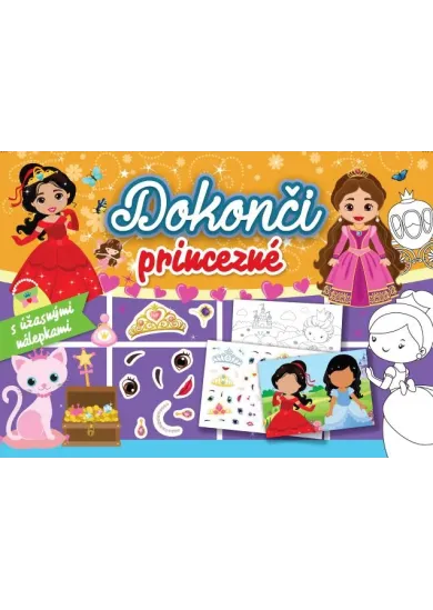Dokonči princezné - s úžasnými nálepkami
