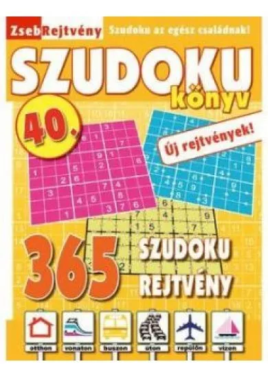 Zsebrejtvény szudoku könyv 40
