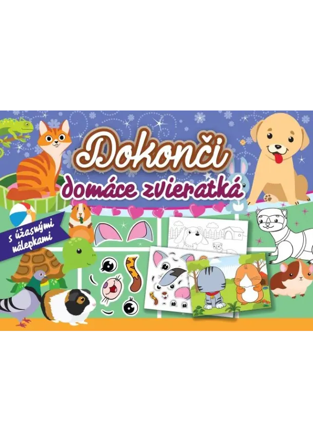 Dokonči domáce zvieratká - s úžasnými nálepkami