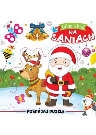 Na saniach - uč sa a hraj - Pospájaj puzzle