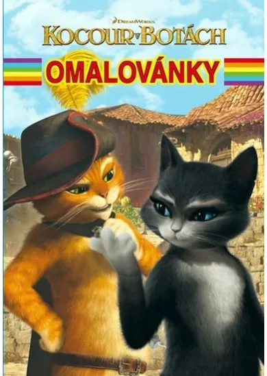 Kocour v botách -  zábavný sešit se samolepkami