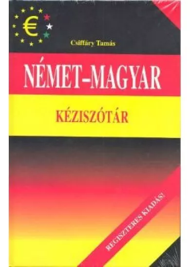 NÉMET-MAGYAR-NÉMET KÉZISZÓTÁR /REGISZTERES KIADÁS