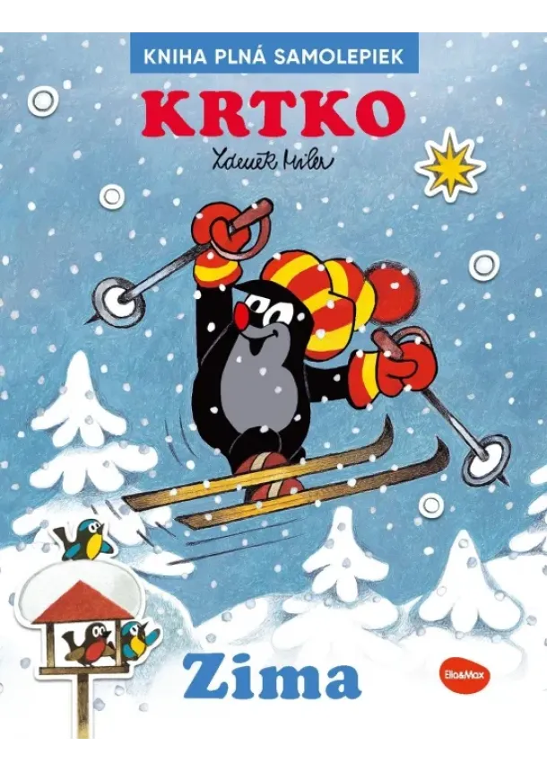 kol. - KRTKO a ZIMA - kniha samolepiek