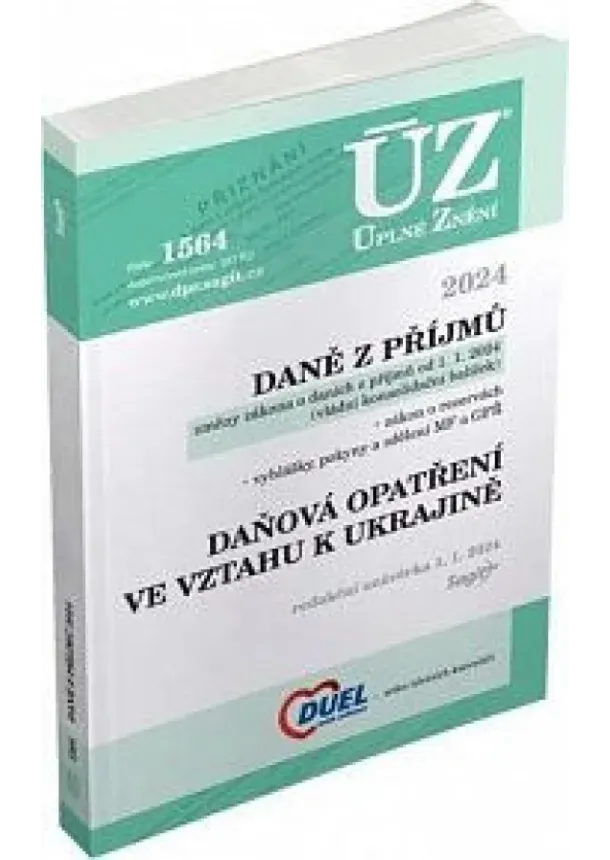 ÚZ 1564 Daně z příjmů