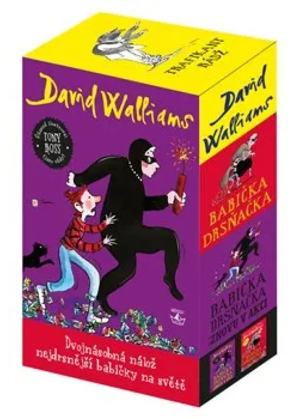David Walliams - Box: Babička Drsňačka a Babička Drsňačka znovu v akci - (2x kniha)