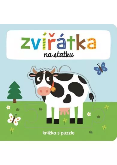 Zvířátka na statku - knížka s puzzle