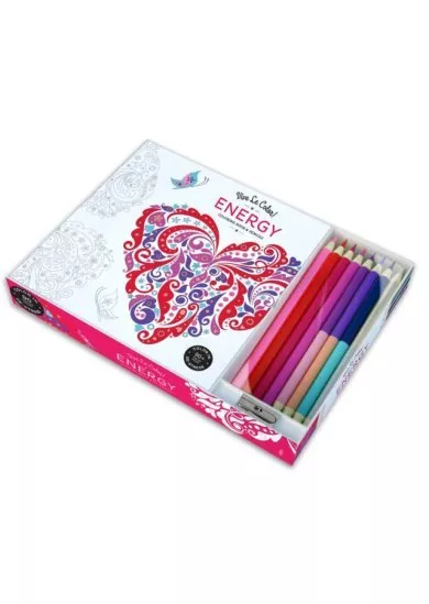 Vive Le Color Energy Coloring Book and Pencils