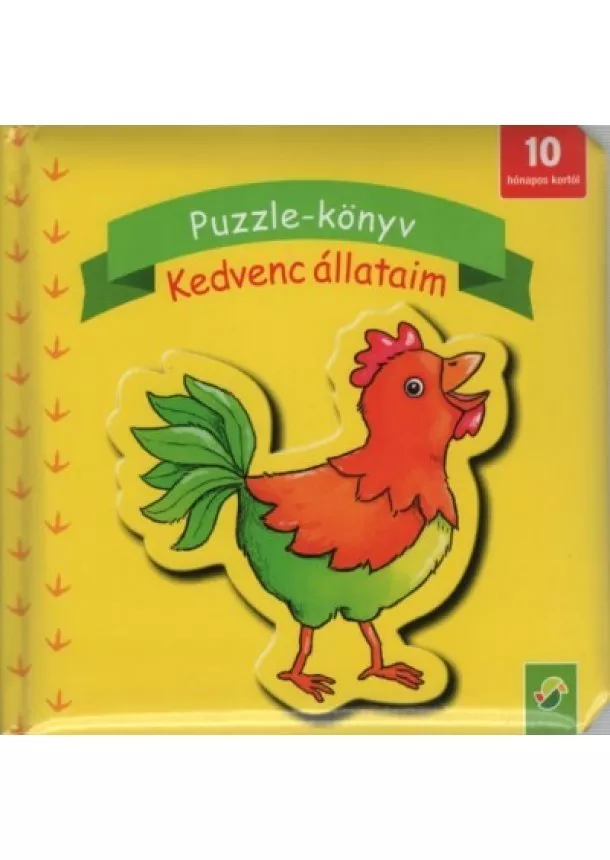 Puzzle-Könyv - Puzzle-könyv: Kedvenc állataim - 10 hónapos kortól