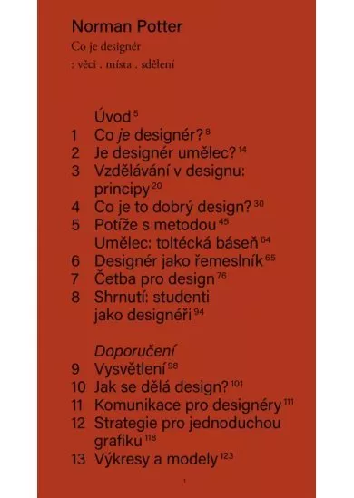 Co je designér: věci, místa, sdělení