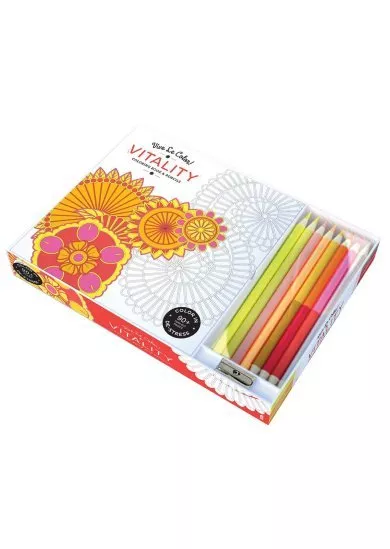 Vive Le Color Vitality Coloring Book & Pencils