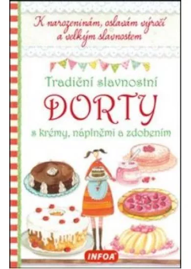 Tradiční slavnostní dorty s krémy, náplněmi a zdobením
