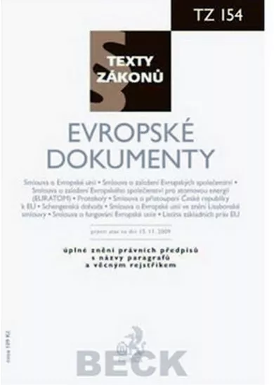 Evropské dokumenty - právní stav ke dni 15.11.2009