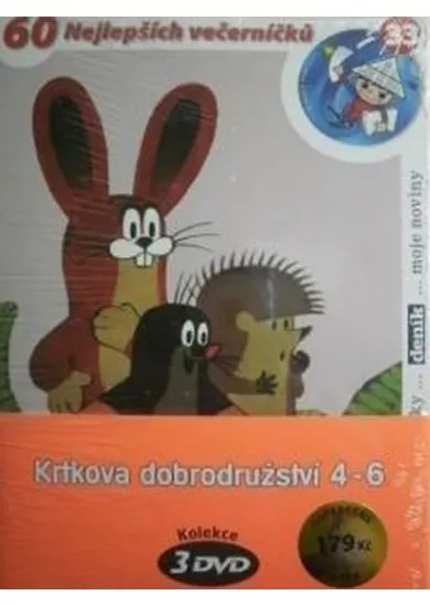 Krtkova dobrodružství 4-6 - 3 DVD (pošetka)