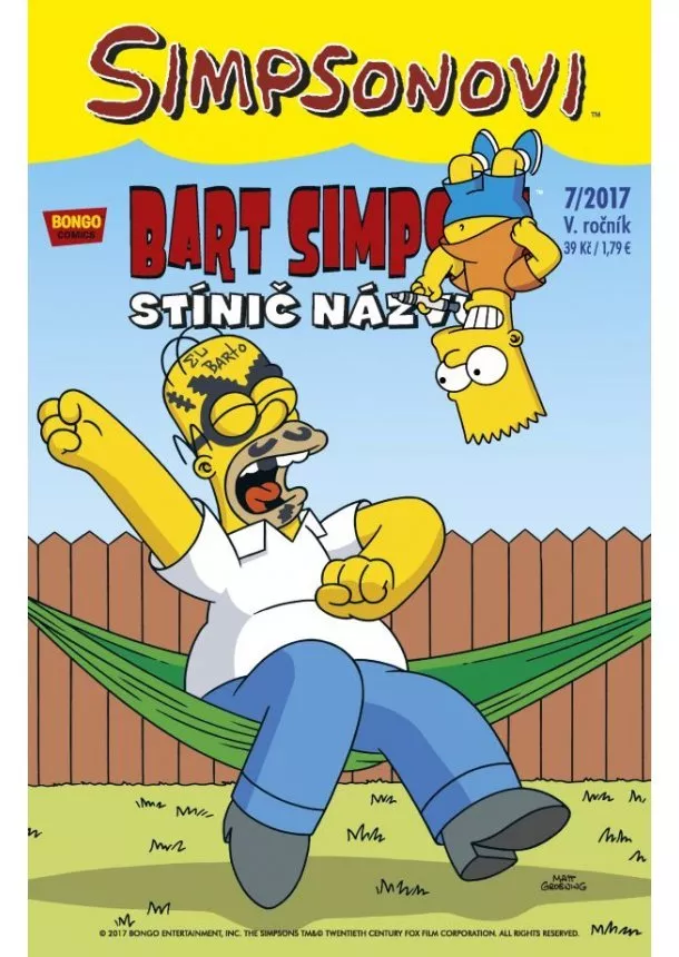 Matt Groening - Simpsonovi - Bart Simpson 7/2017 - Stínič názvu