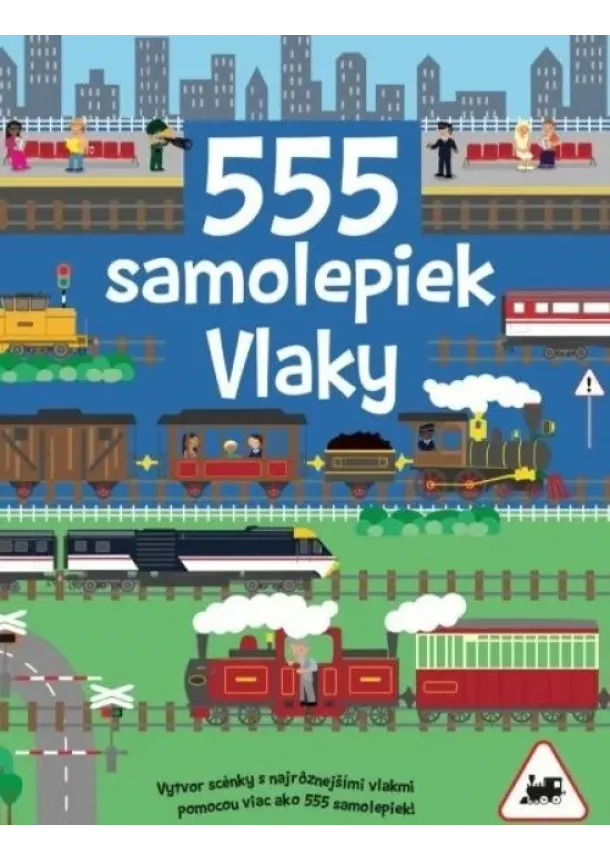 autor neuvedený - 555 samolepiek - Vlaky
