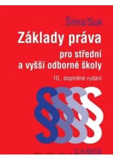 Základy práva pro střední a vyšší odborné školy - 10. vydání