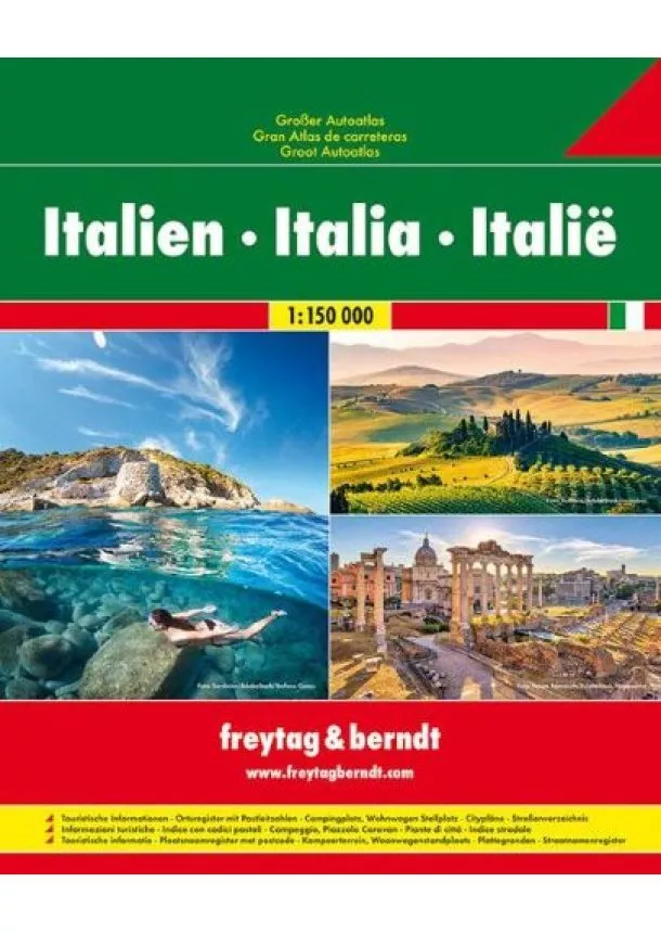 Großer Autoatlas Italien 1:150 000