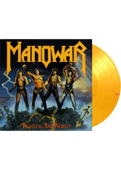 Manowar:  Fighting the World (180g, yellow flamed vinyl)