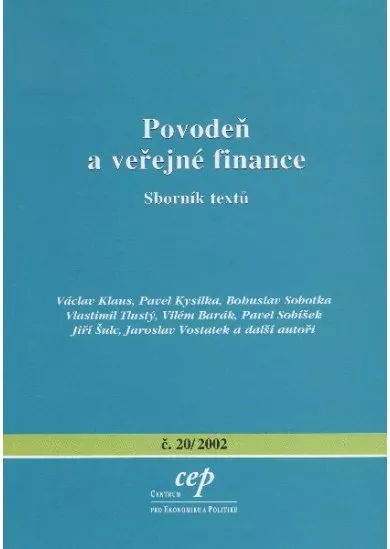 Povodeň a veřejné finance - sborník textů