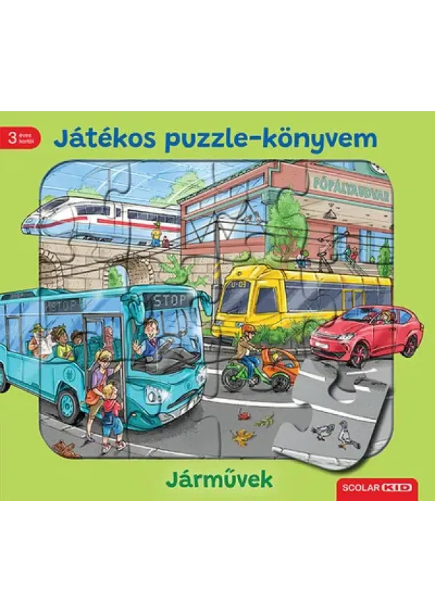 Steffi Korda - Játékos puzzle-könyvem: Járművek