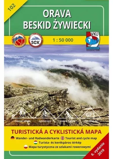 Orava - Beskid Zywiecki 1:50 000 (6.vydanie) - Turistická mapa 102