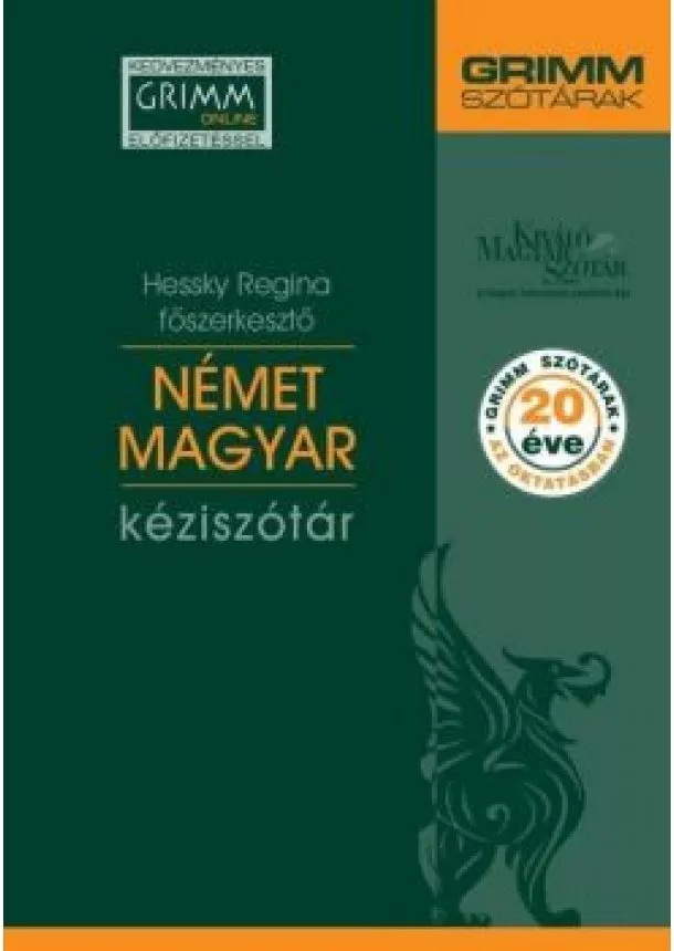 Hessky Regina - Német-magyar kéziszótár /Kedvezményes Grimm online előfizetéssel