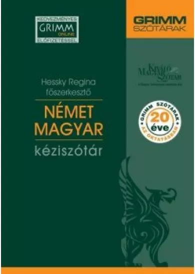 Német-magyar kéziszótár /Kedvezményes Grimm online előfizetéssel