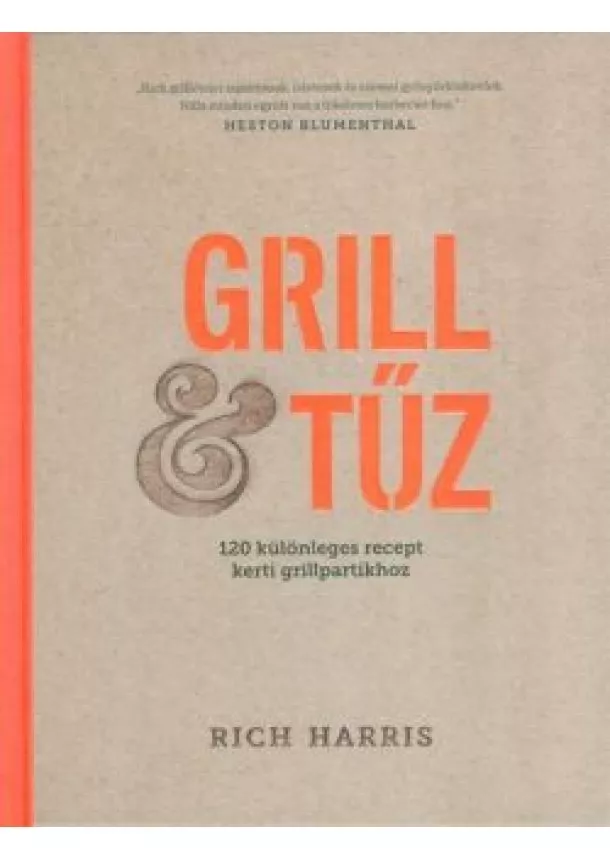 Rich Harris - Grill tűz /120 különleges recept kerti grillpartikhoz