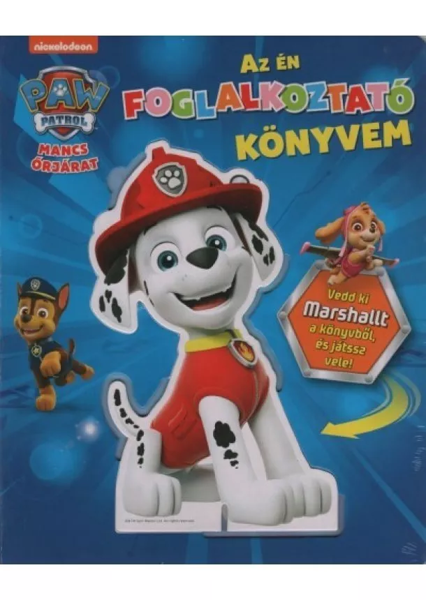 Lapozó - Mancs Őrjárat: Az én foglalkoztató könyvem - Vedd ki a Marshalt a könyvből, és játssz vele!