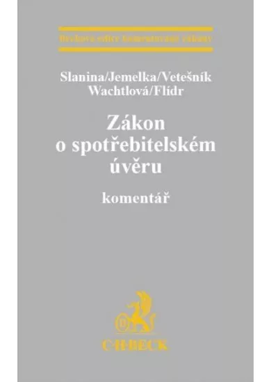 Zákon o spotřebitelském úvěru - Komentář