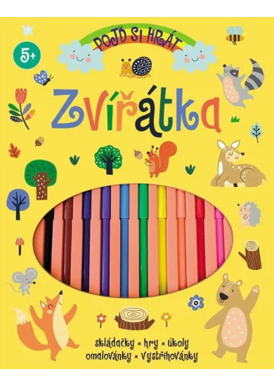 Pojď si hrát Zvířátka - Skládačky, hry, úkoly, omalovánky, vystřihovánky