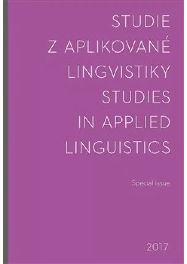 Studie z aplikované lingvistiky - Special issue 2017